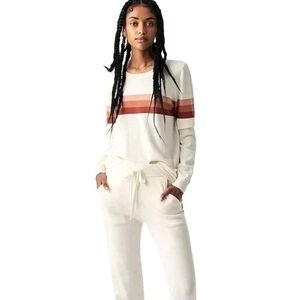 Faherty Horizon Surf Stripe Sweater Fall Dunes Cotton Cashmere Blend Size XXL.